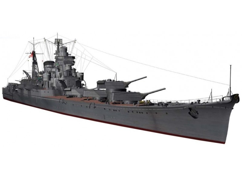 FUJIMI 1/700 特30 日本海軍重巡洋艦 利根 1944 雷伊泰灣海戰 水線船 410166